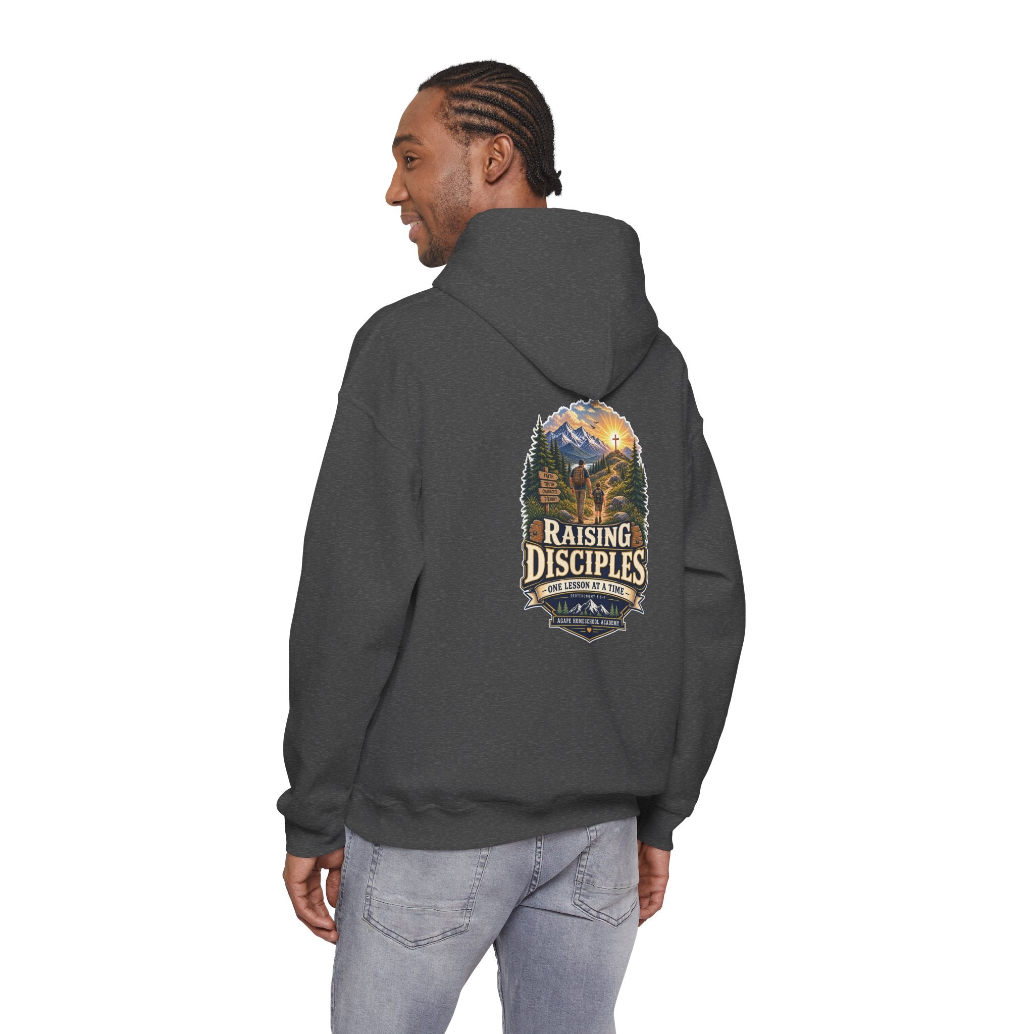 Men's Agape Homeschool Raising Disciples Pullover Hoodie