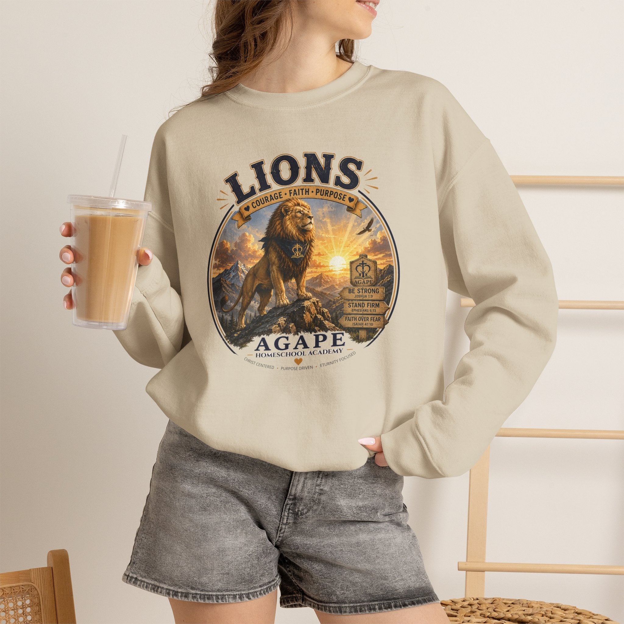 Lions Agape Homeschool Academy Sweatshirt