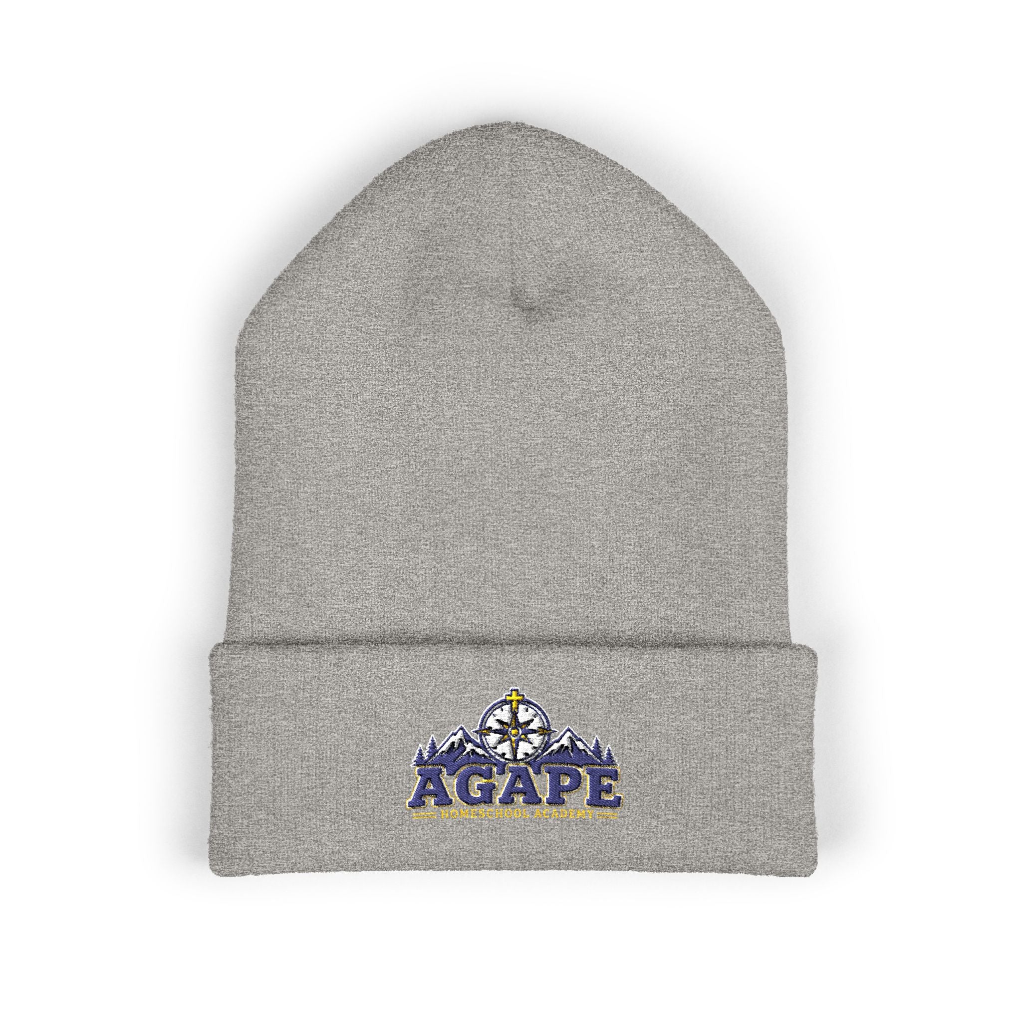 Agape Homeschool Academy Compass Embroidered Knit Beanie