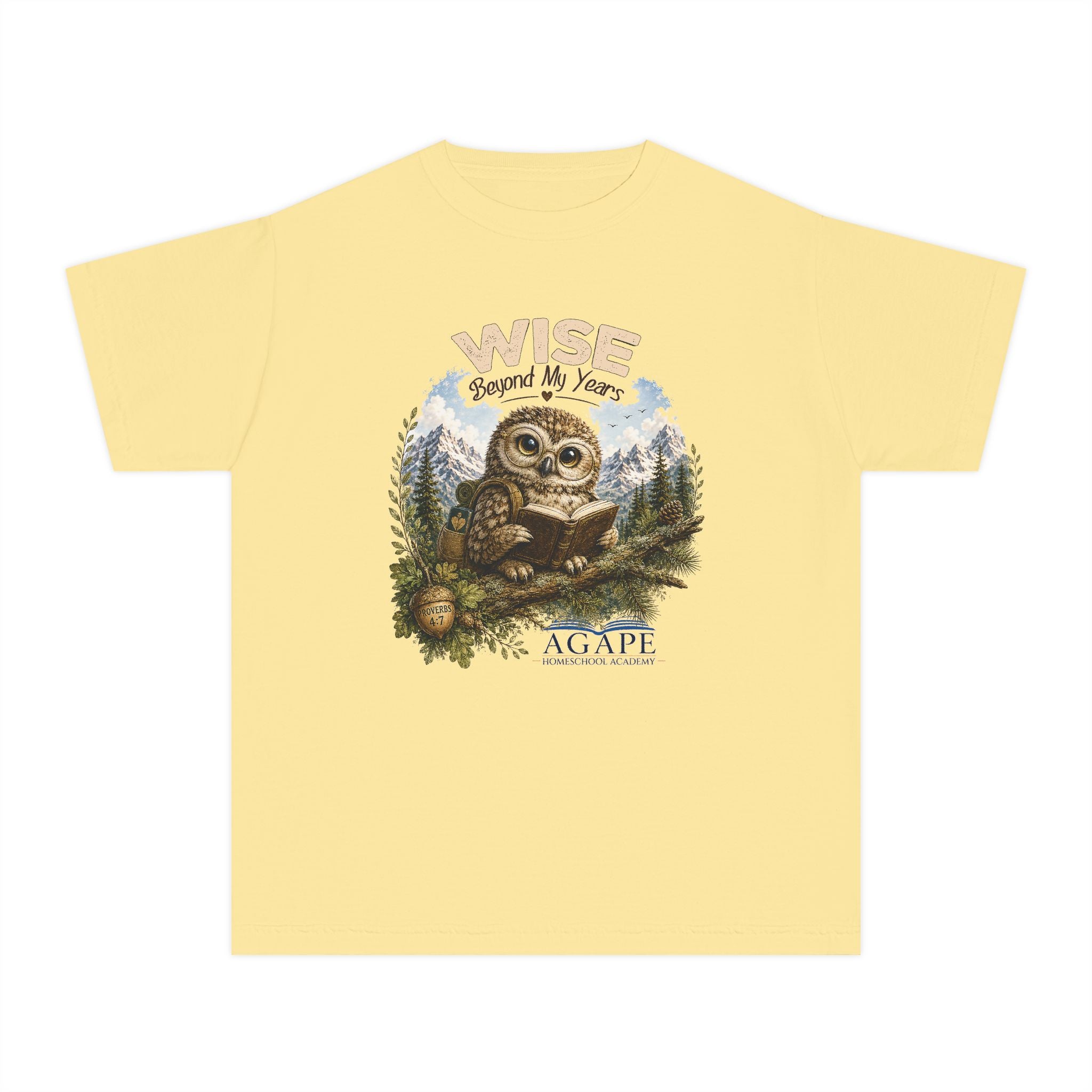 Doves Wise Beyond My Years Owl Tee