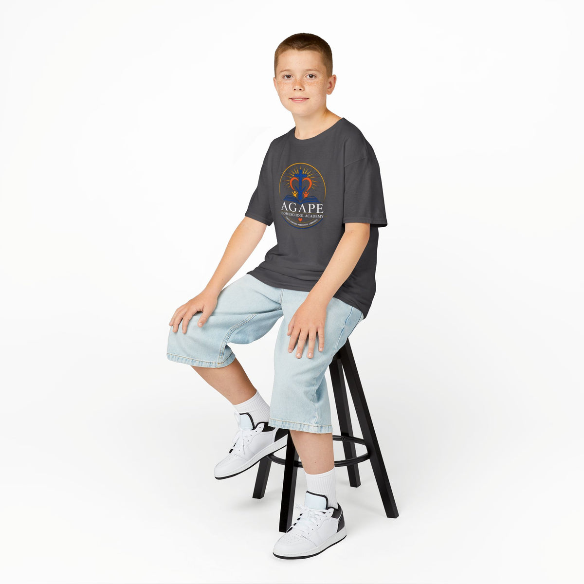 Lambs Agape Homeschool Academy Logo Tee