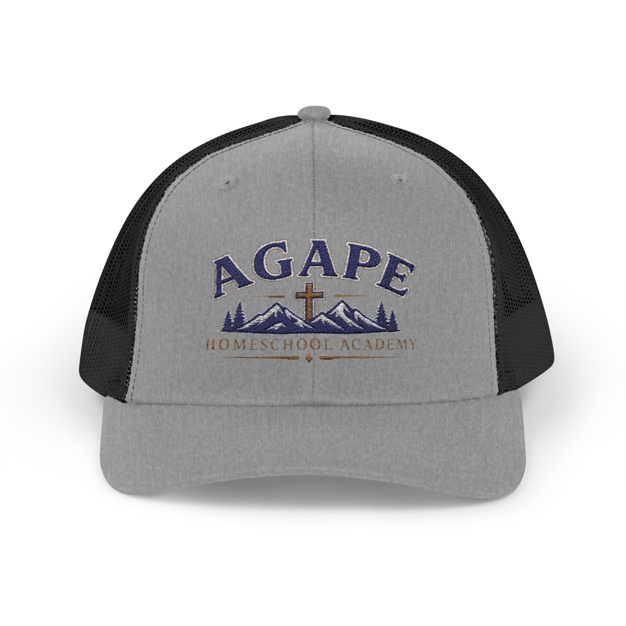 Agape Homeschool Academy Mountain Cross Trucker Hat
