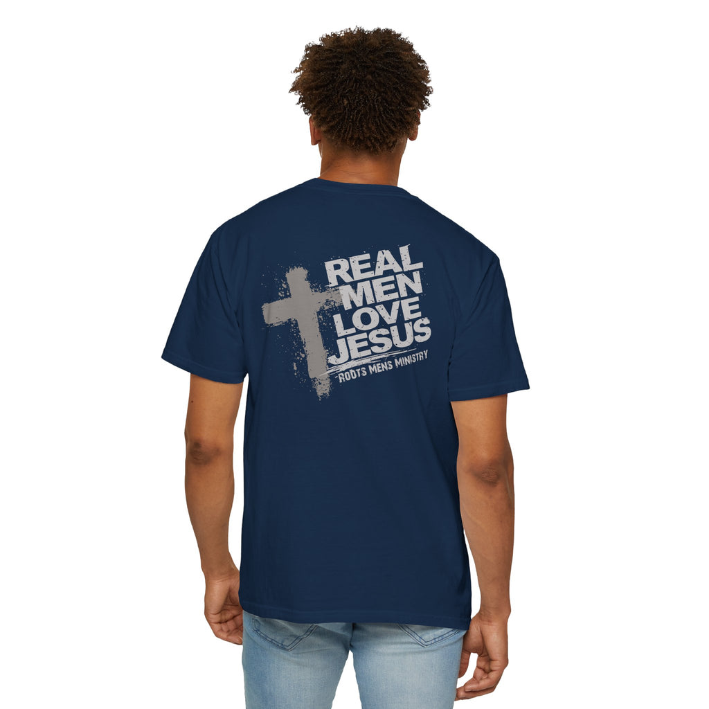 Roots Men's Ministry's "Real Men Love Jesus" T-Shirt