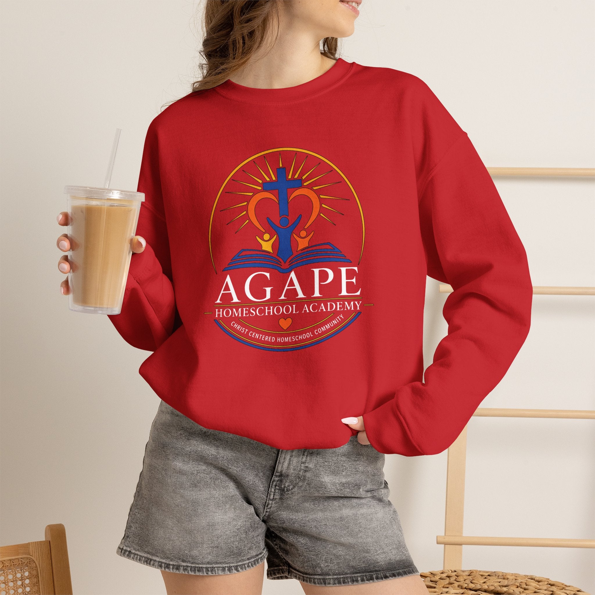 Lions Agape Homeschool Academy Logo Sweatshirt